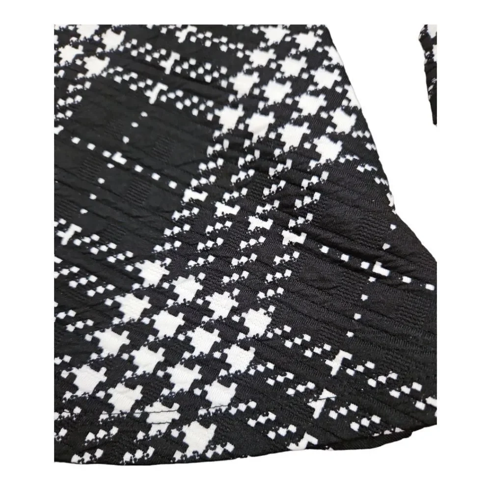 Black and White Plaid Dress Christmas Dress Special Occasion 5/6